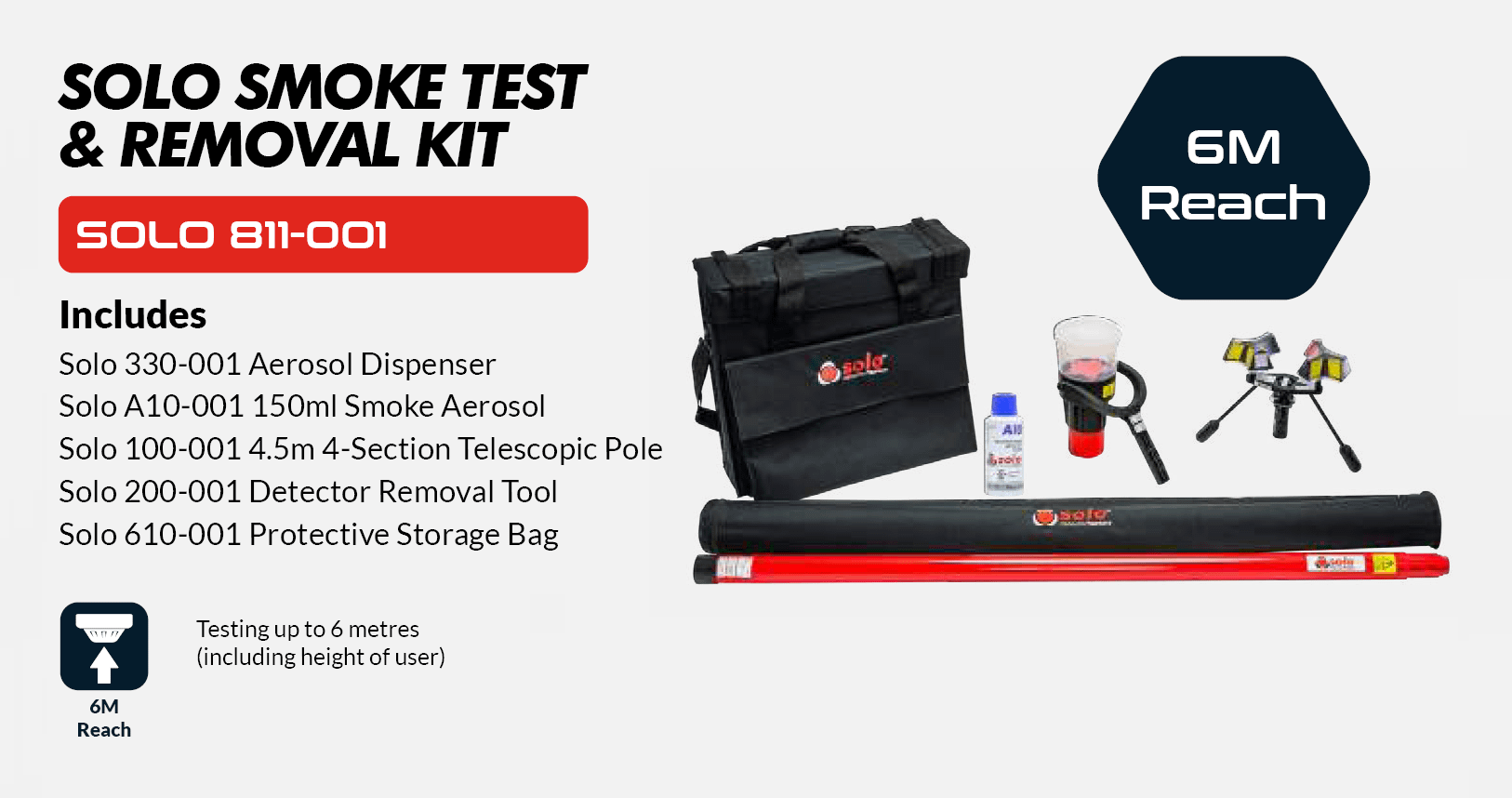 Solo 811 Smoke Detector Test & Removal Set 